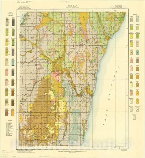 Map : Kewaunee county, Wisconsin 1911, Soil map, Wisconsin, Kewaunee ...