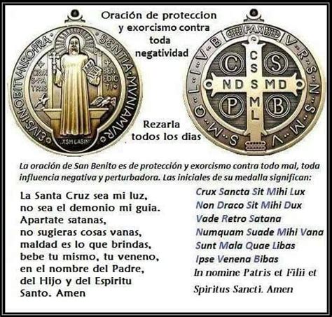 San benito | Oraciones, Oración a san benito, Oracion de proteccion