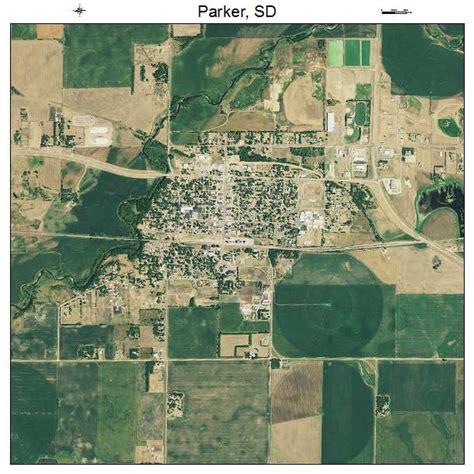 Aerial Photography Map of Parker, SD South Dakota