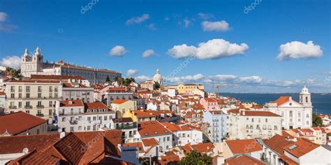 Panoramic view of Lisbon rooftop from Portas do sol viewpoint Stock Photo by ©sam741002 73065503