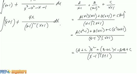 7.4 Integration by Partial Fractions Example 5 - YouTube