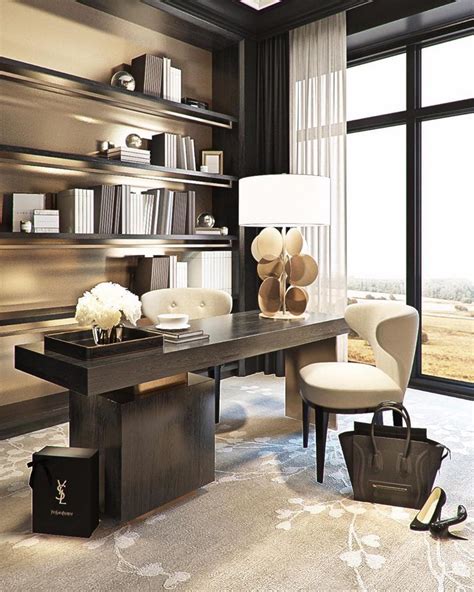 PROFESSIONAL DESIGN INSTITUTE™ on Instagram: “Perfect home office design. Elegant, stylish ...