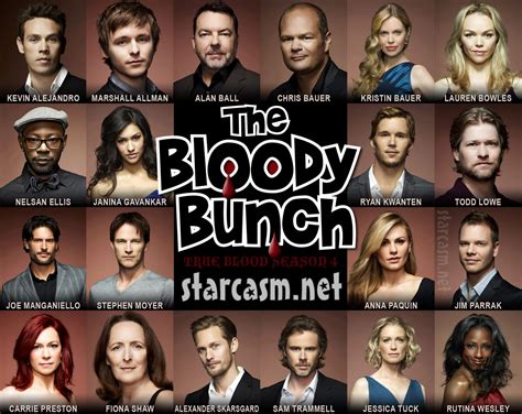 The True Blood Season 4 cast as The Bloody Bunch - starcasm.net