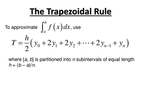 PPT - Trapezoidal Rule PowerPoint Presentation, free download - ID:2165684