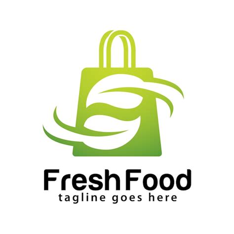 Premium Vector | Fresh food logo design template