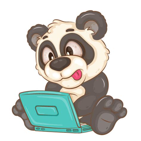 Cartoon Panda Hacker. Clipart. by andreykeno on DeviantArt