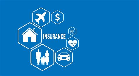 Insurance Concept Insurance design consisting of icons on a blue background. Vector illustration ...