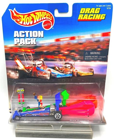 Action Pack (Drag Racing) Let's Burn Rubber! (Hotwheels-Multiple Pack Set 1:64 Scale) “Rare ...