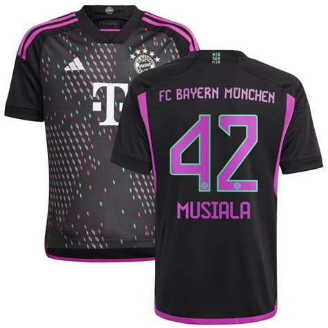 Jamal Musiala Bayern Munich Youth 2023/24 Away Replica Player Jersey ...