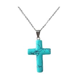 Turquoise Cross Pendant on Chain | Buy Online in South Africa | takealot.com