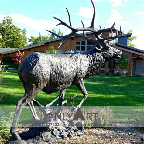 Bronze Elk Sculpture - onlyartsculpture.com