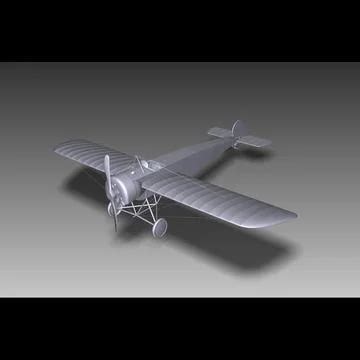 Fokker E.III ~ 3D Model ~ Download #91389906 | Pond5