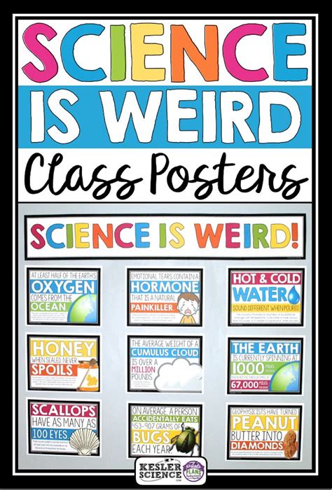 Science is Weird - Bulletin Board Classroom Posters | Elementary ...