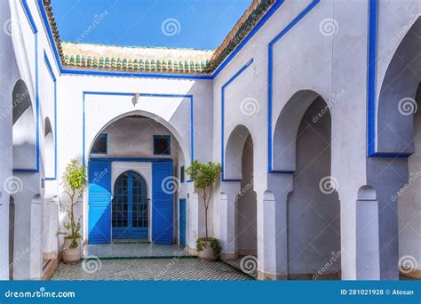 Interior of the Bahia Palace in Marrakech Morocco Stock Photo - Image ...