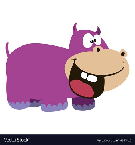 Hippopotamus cartoon Royalty Free Vector Image