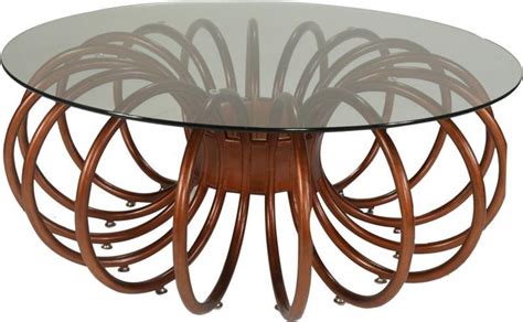 David Francis Furniture Spring Coffee Table The curved rattan lines of ...