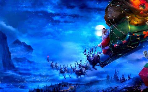 Santa's Sleigh Christmas Wallpapers - Top Free Santa's Sleigh Christmas ...