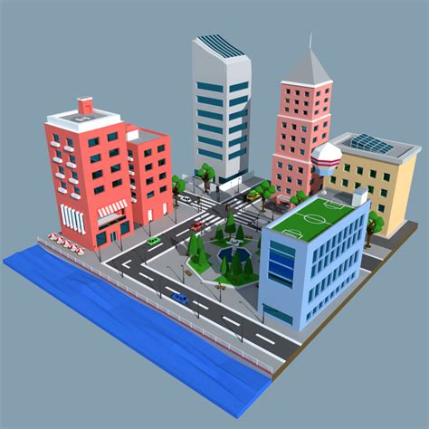 Sogi Muktama - Low Poly City For Game Design