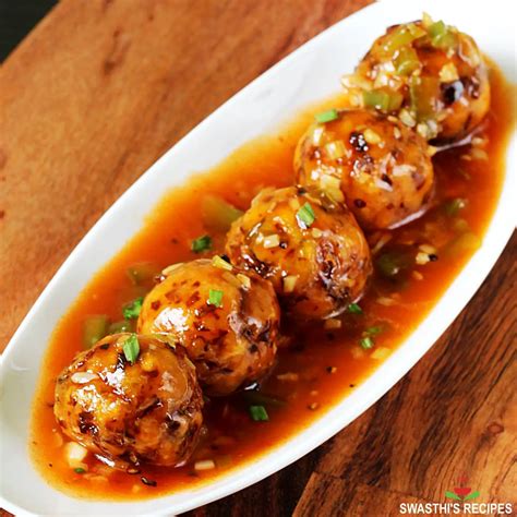 Veg Manchurian with Manchurian Sauce - Swasthi's Recipes