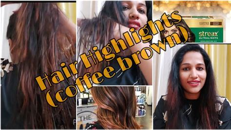 My Streax Cappuccino Coffee Brown Hairhiglights Experience At Home # ...
