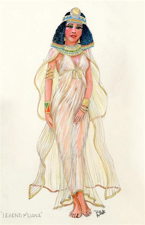 Ancient Egyptian Girl Drawing