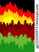 900+ Forest Fire Background Clip Art | Royalty Free - GoGraph