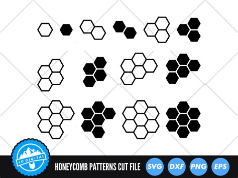 Honeycomb Pattern SVG | Hexagon Pattern Cut File | Honeycomb Bee SVG By LD Digital | TheHungryJPEG