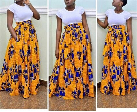 Peju Ankara maxi / African skirts / African skirts for women / African print skirt / Skirts for ...