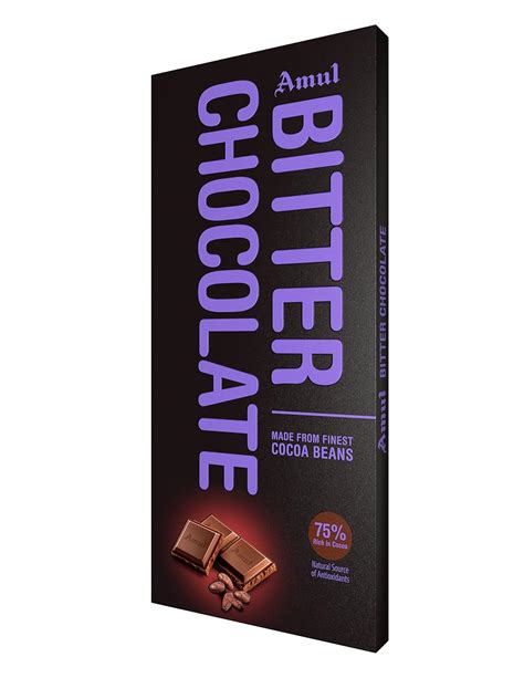 Amazon.com: Amul Bitter Chocolate, 150g : Grocery & Gourmet Food