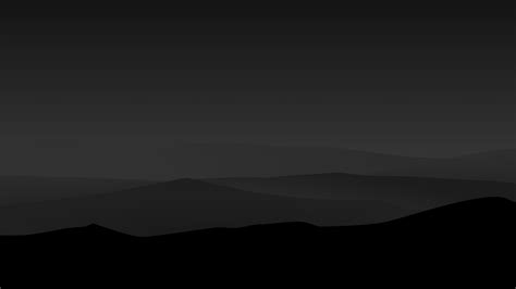 1600x900 Resolution Dark Minimal Mountains At Night 1600x900 Resolution Wallpaper - Wallpapers Den