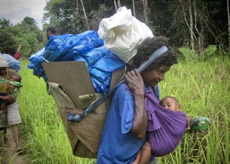 Women distributing long-lasting insecticide-treated bed nets in PNG (Rotarians Against Malaria ...