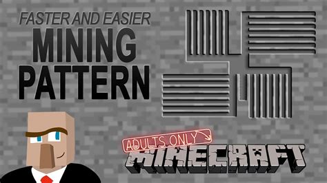 BETTER MINING PATTERN: Plus Tips to Increase Your Mining Speed in Minecraft - YouTube