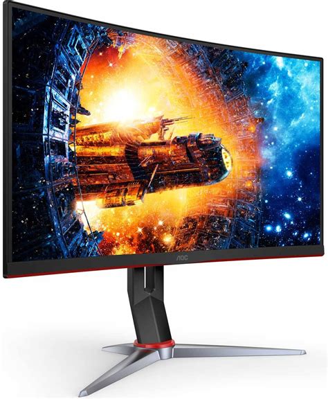 AOC CQ27G2 27" WQHD (2560x1440) 144Hz 1ms VA 1500R Curved FreeSync HDR Gaming Desktop Monitor ...