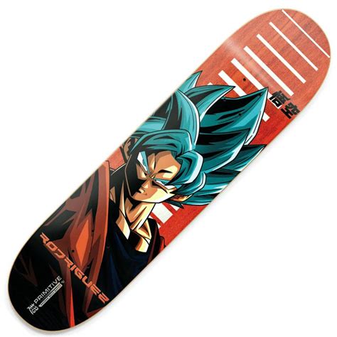 Primitive Skateboarding X Dragon Ball Z Rodriguez SSG Goku Skateboard Deck 8.0'' - SKATEBOARDS ...