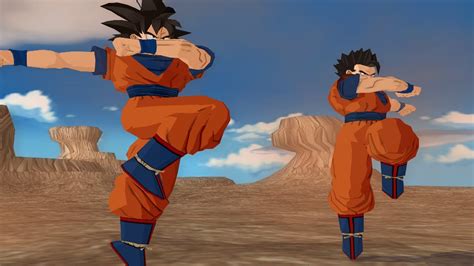 Goku & Gohan (Mystic) Fusion Dance | Gokhan (Metamoru) | DBZ Budokai ...