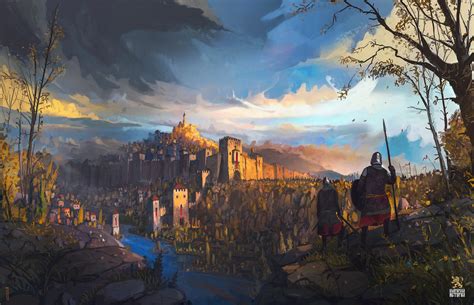 Fantasy Medieval City Art