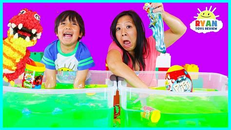 Ryan's World Slime Baff Surprise Toys Challenge game | Mystery Slime , Mystery Putty, Molekule ...