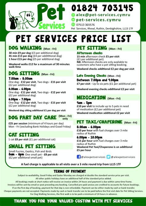 Pet Services of Ruthin – Pet Sitting & Part Day Care