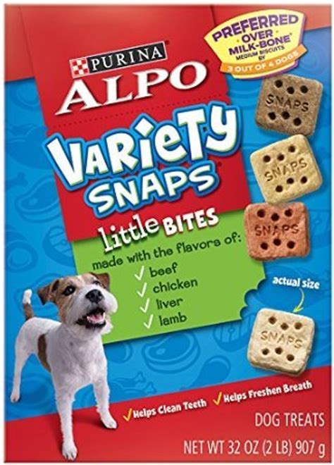 Purina Alpo Variety Snaps Little Bites Dog Treats 32oz (Pack of 2 ...