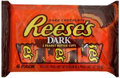 Reeses Dark Chocolate Peanut Butter Cups - 6 ea, Nutrition Information | Innit