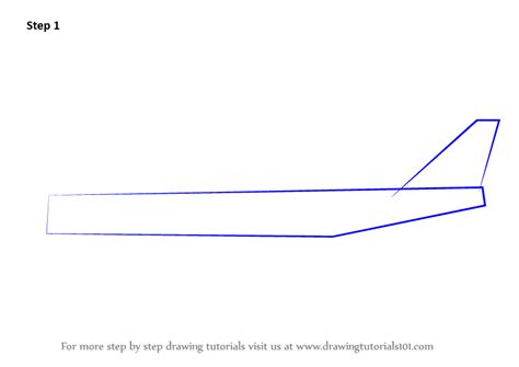 How to Draw Aeroplane Sideview (Airplanes) Step by Step | DrawingTutorials101.com