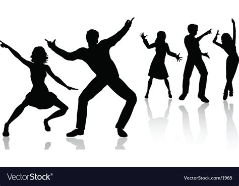 People dancing Royalty Free Vector Image - VectorStock