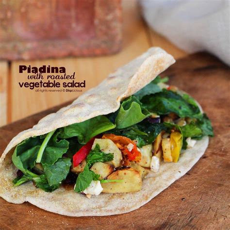 PIADINA WITH ROASTED VEGETABLE SALAD - DiepLicious | Recipe | Vegetable ...