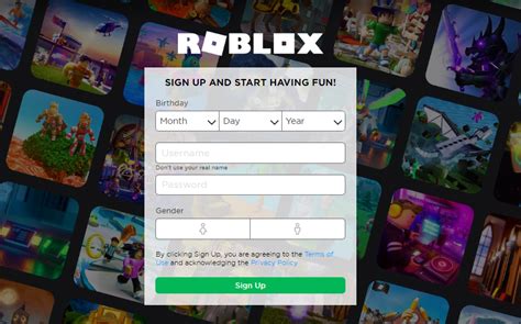 Roblox Sign Up To Play