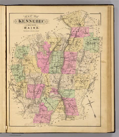 Kennebec Co., Maine. - David Rumsey Historical Map Collection