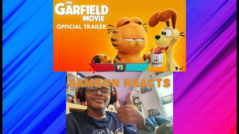 Reacting To The Garfield Movie Trailer Reaction|Samson Vs Reactions ...