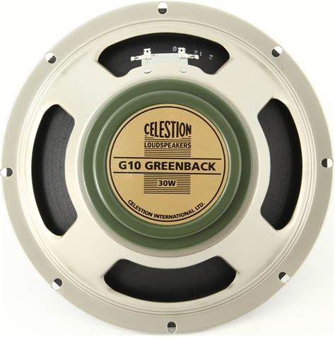 Celestion G10 Greenback, G10 N-40, and G-10 Gold 10" Guitar Speakers ...