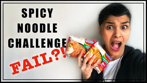 SPICY NOODLE CHALLENGE FAIL?! || MUKBANG - YouTube