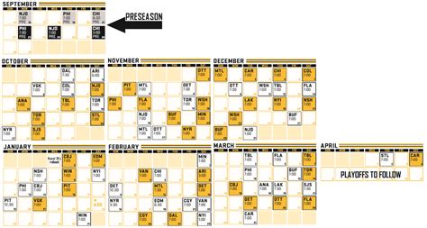 Boston Bruins Home Schedule Printable | TUTORE.ORG - Master of Documents