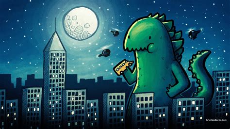 cartoon, Drawing, Godzilla Wallpapers HD / Desktop and Mobile Backgrounds